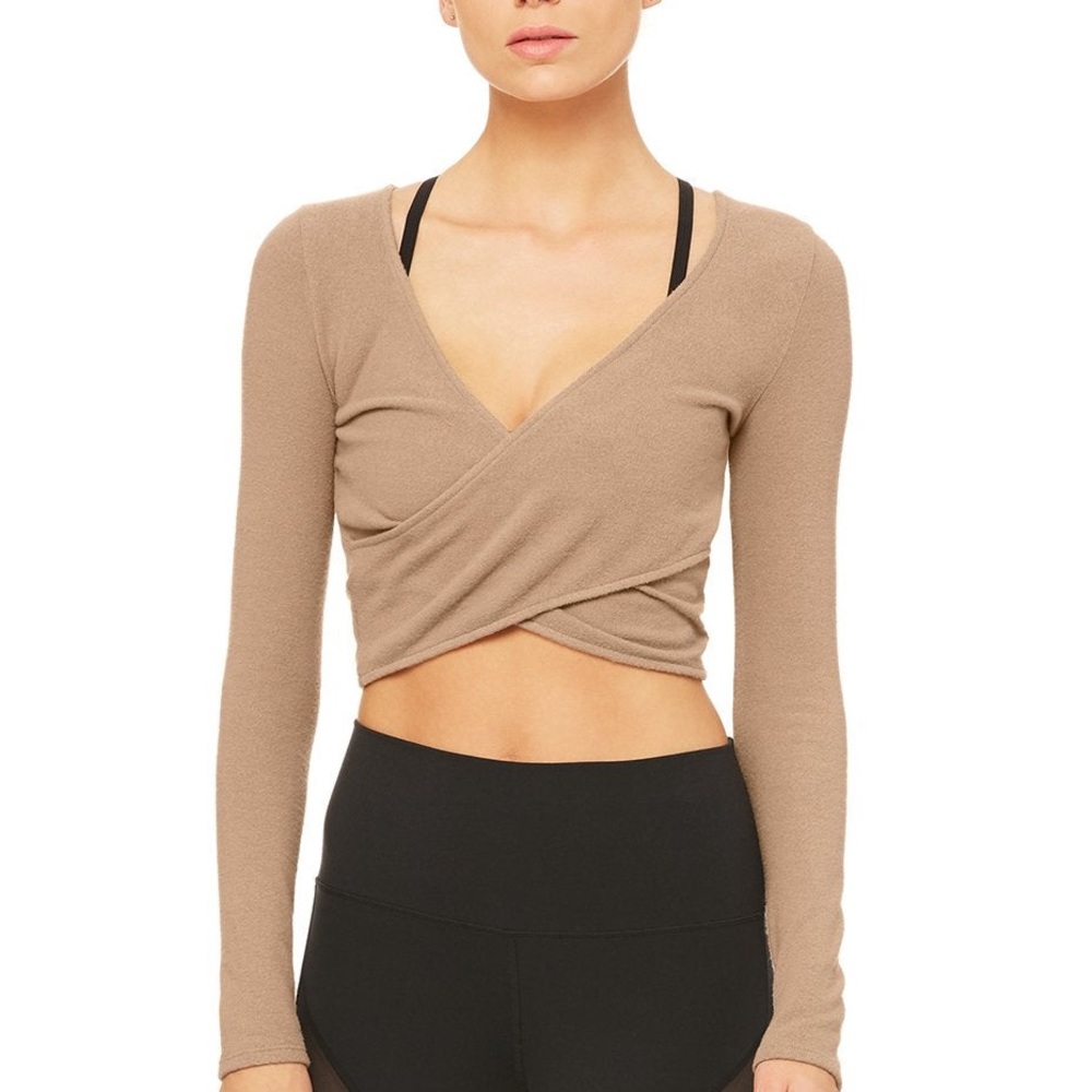 Aloyoga Amelia Luxe Long sleeve in Gravel